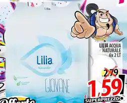 Il Genio Supermercato Lilia Acqua Naturale Giovane offerta