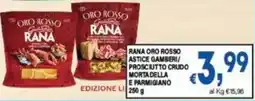 DEM Rana oro rosso astice gamberi/ prosciutto crudo mortadella e parmigiano offerta