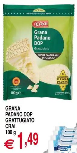 Centro Oceano Grana Padano DOP Grattugiato Crai offerta