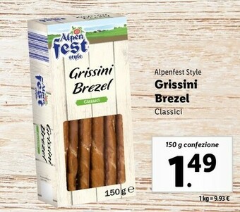 Lidl Grissini brezel offerta