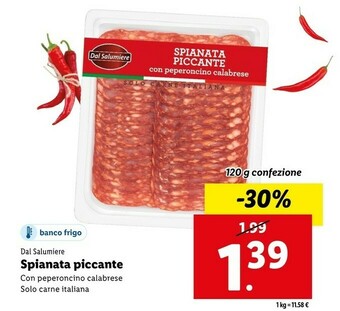 Lidl Spianata piccante offerta