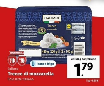 Lidl Trecce di mozzarella offerta