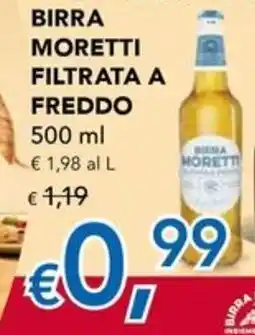 Migross Superstore Birra moretti filtrata a freddo offerta