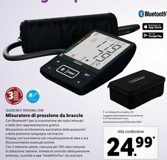 Lidl Misuratore di pressione da braccio offerta