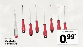Lidl Parkside cacciavite / cercafase offerta