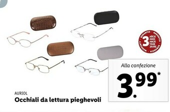 Auriol occhiali da lettura pieghevoli