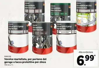 Lidl Parkside vernice martellata / per portone del garage / lacca protettiva per zinco offerta