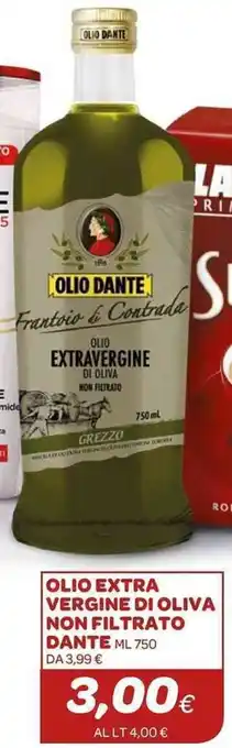 Ekom Olio Extra Vergine Di Oliva Non Filtrato  Dante offerta
