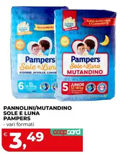 Coop Master Alleanza 3.0 Pannolini/mutandino sole e luna pampers offerta