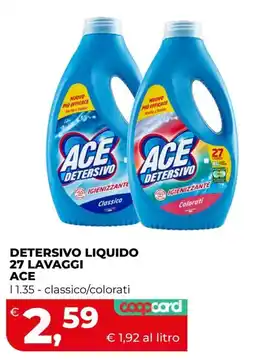 Coop Master Alleanza 3.0 Detersivo liquido Ace offerta