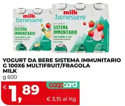 Coop Master Alleanza 3.0 Yogurt da bere sistema immunitario milk offerta