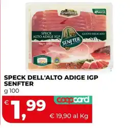 Coop Master Alleanza 3.0 Speck dell'Alto Adige IGP Senfter offerta