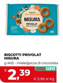 Coop Master Alleanza 3.0 Biscotti Privolat Misura offerta