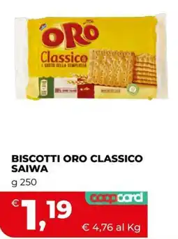 Coop Master Alleanza 3.0 Biscotti Oro Classico Saiwa offerta
