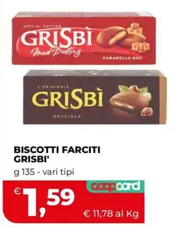 Coop Master Alleanza 3.0 Biscotti farciti Grisbi' offerta