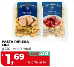 Coop Master Alleanza 3.0 Pasta ripiena Fini offerta