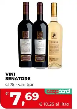 Coop Master Alleanza 3.0 Vini Senator offerta