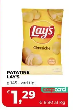 Coop Master Alleanza 3.0 Patatine Lay's Classiche offerta