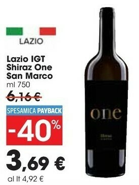 Carrefour Market Vino rosso offerta