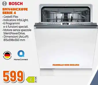 Bosch lavastoviglie SMV4HCX09E Serie 4