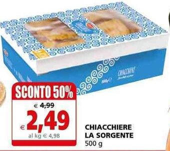 Chiacchiere La Sorgente 500g