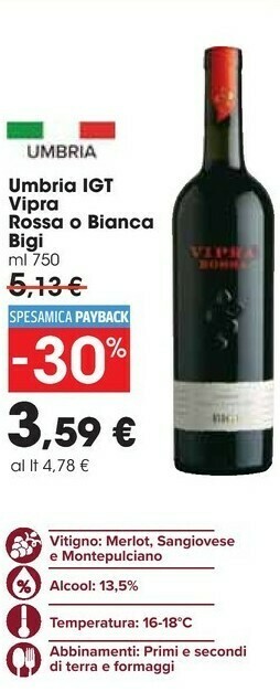 Carrefour Market Vino rosso offerta