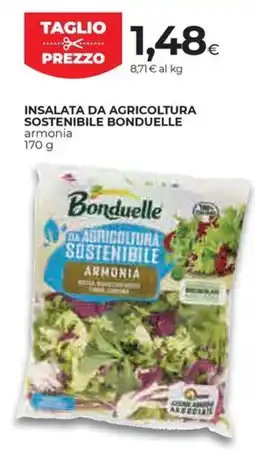 Unicoop Etruria Insalata da agricoltura sostenibile Bonduelle armonia offerta