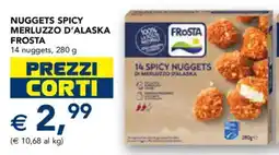 Esselunga Nuggets spicy merluzzo d'alaska Frosta offerta