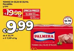 Bennet Tonno all'olio d'oliva Palmera offerta