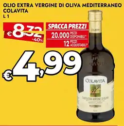 Bennet Olio extra vergine di oliva mediterraneo Colavita offerta