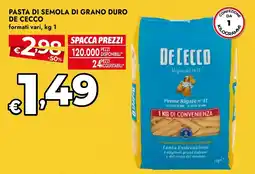 Bennet Pasta di semola di grano duro De Cecco offerta