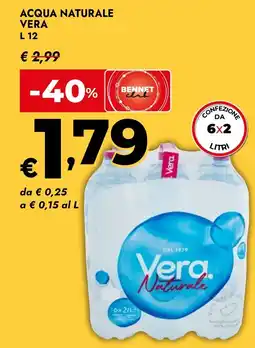 Bennet Acqua naturale Vera offerta