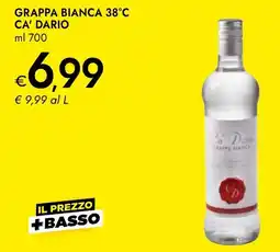 Bennet Grappa bianca Ca' Dario offerta
