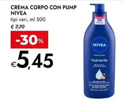 Bennet Crema corpo Nivea offerta