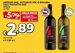 Bennet Gutturnio DOC o Ortrugo DOC offerta