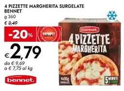Bennet 4 pizzette margherita Bennet offerta