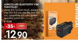 Bennet Auricolare Bluetooth Vibe Takeiteasy offerta