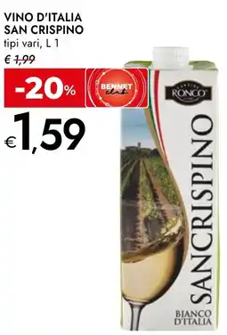 Bennet Vino d'Italia San Crispino offerta