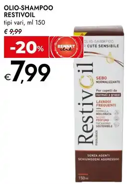 Bennet Olio-Shampoo Restivoil offerta