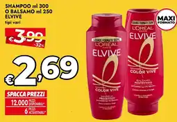 Bennet Elvive shampoo o balsamo offerta