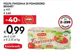 Bennet Polpa finissima di pomodoro Bennet offerta