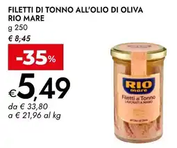 Bennet Filetti di Tonno Rio Mare offerta