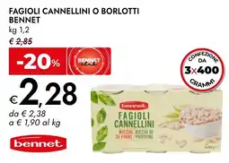 Bennet Fagioli cannellini Bennet offerta