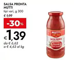 Bennet Salsa pronta Mutti offerta