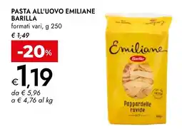 Bennet Pasta all'uovo emiliane Barilla offerta
