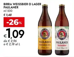 Bennet Birra Weissbier o Lager Paulaner offerta