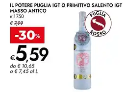Bennet Il potere puglia igt o primitivo salento igt masso antico offerta