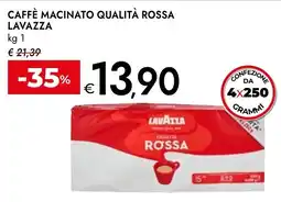 Bennet Caffè macinato qualità rossa Lavazza offerta