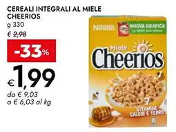 Bennet Cereali integrali al miele Cheerios offerta