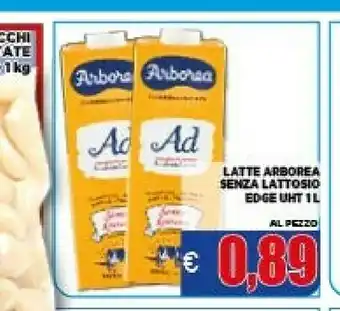 Latte senza lattosio edge uht